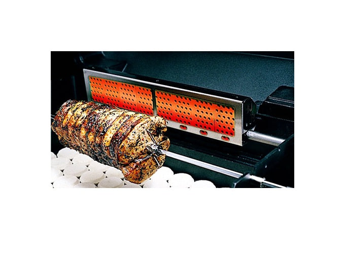 MHP Grills - Infra-Roast Rotisserie Burner System with NuStone Shelves - GGRRB3-N/P