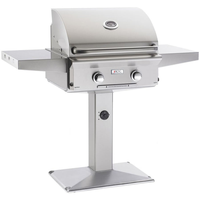 American Outdoor Grill - "L" Series 24” Grill Complete w/Patio Post and Base - 24NPL