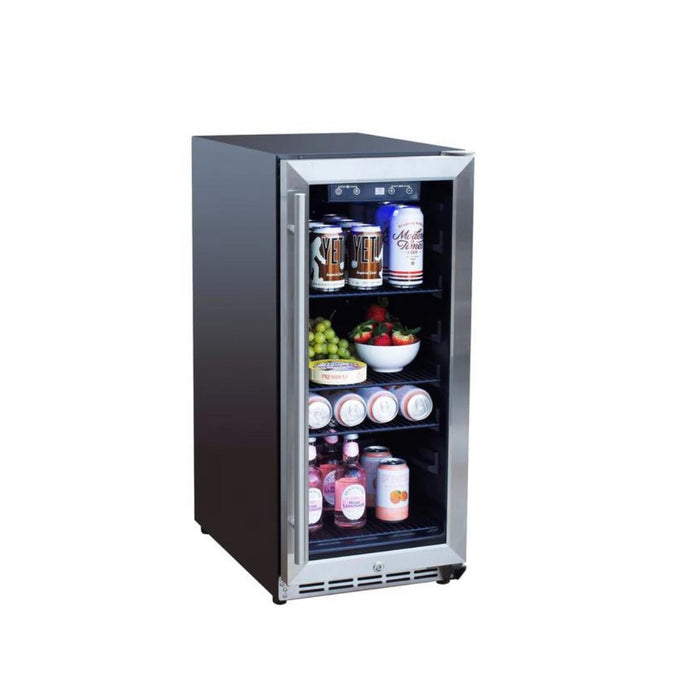 True Flame - 15" Outdoor Rated Wine Cooler - TF-RFR-15W