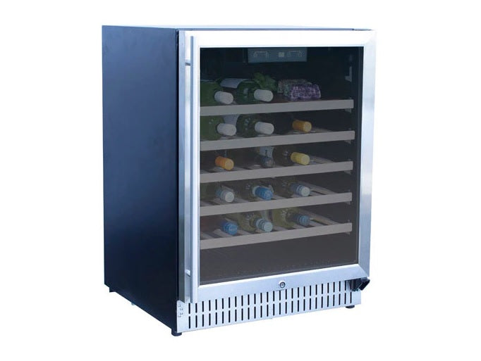 True Flame - 24" Outdoor Rated Wine Cooler - TF-RFR-24W