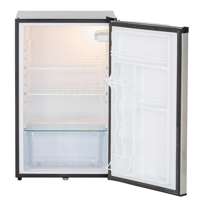 True Flame - 21" 4.2C Compact Fridge Left to Right Opening - TF-RFR-21S