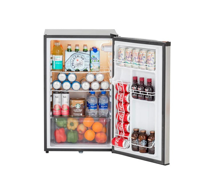 True Flame - 21" 4.2C Compact Fridge Left to Right Opening - TF-RFR-21S