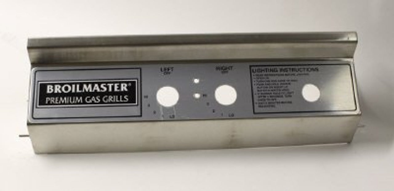 Broilmaster - Control Panel and Label Assy, Stainless Steel fits P4X - B101515
