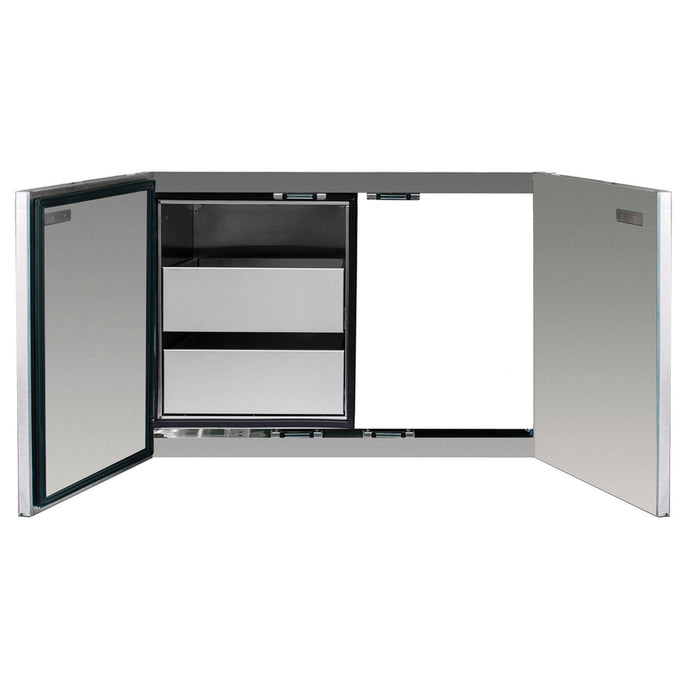 Sunfire Grills - 36" 2-Drawer Dry Storage Pantry & Enclosed Cabinet Combo
