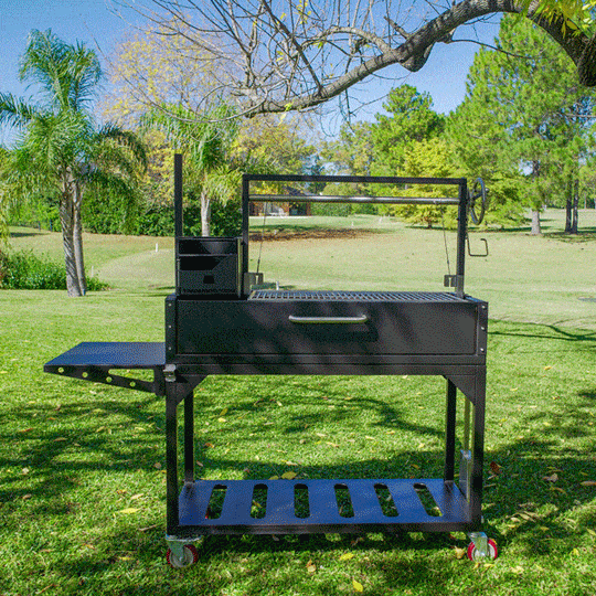 Tagwood BBQ - Freestanding Charcoal Argentine 1/8 thickness - BBQ03SI - 6” casters
