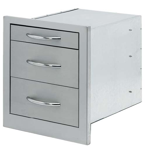 Cal Flame Drawer & Access Door Cal Flame -  3 Drawer Storage Wide