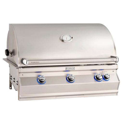 Fire Magic Built-In Grill Without Window / Natural Gas Fire Magic Aurora A790i 36" Built-In Grill With Analog Thermometer Without Backburner - Natural Gas / Liquid Propane