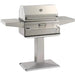 Fire Magic Post Mount Grill Fire Magic 24" Charcoal Patio Post Mount Stainless Steel Grill