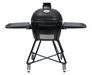 Primo Ceramic Grills Charcoal Grill Primo Ceramic Grills Oval Junior  Freestanding Charcoal Grill All-In-One (Heavy-Duty Stand, Side Shelves, Ash Tool and Grate Lifter)