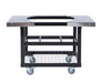 Primo Ceramic Grills Grill Cart Base Primo Ceramic Grills Grill Cart Base with Basket and SS Side Shelves for XL 400, LG 300