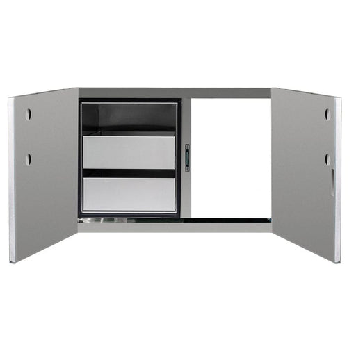 Summerset Drawer Summerset - Outdoor Kitchen 36" 2-Drawer Dry Storage Pantry & Access Door Combo - 304 Stainless Steel - BBQ Island Accessories